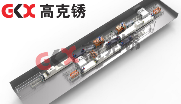 風電錨桿噴涂生產線